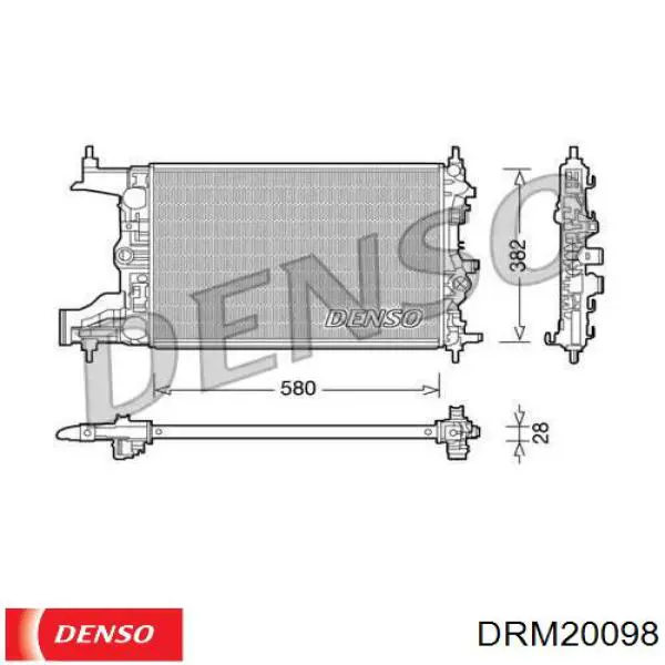 DRM20098 Denso радиатор