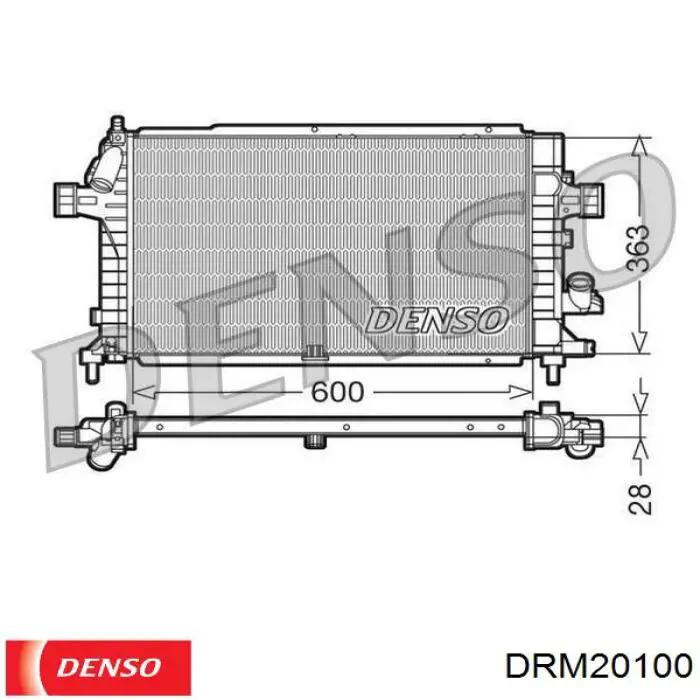 DRM20100 Denso радиатор