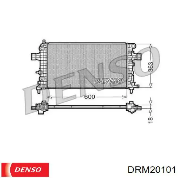 DRM20101 Denso радиатор