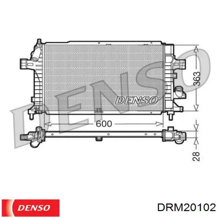 Радиатор DRM20102 Denso