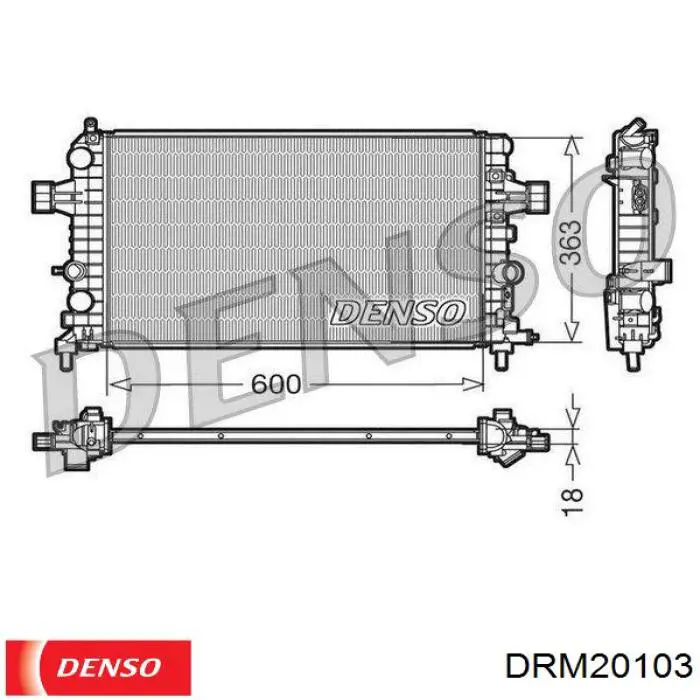 Радиатор DRM20103 Denso