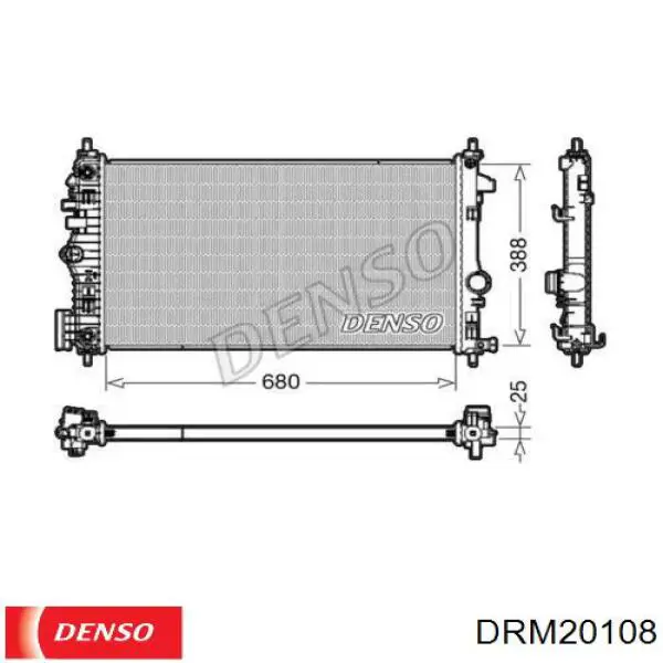 Радиатор DRM20108 Denso