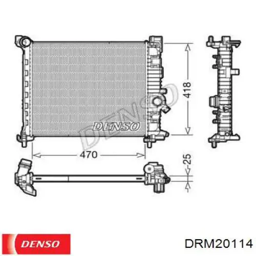 Радиатор DRM20114 Denso