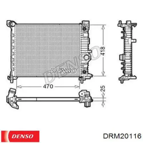 Радиатор охлаждения двигателя Koyorad PL462796 цена, от 161.85 USD