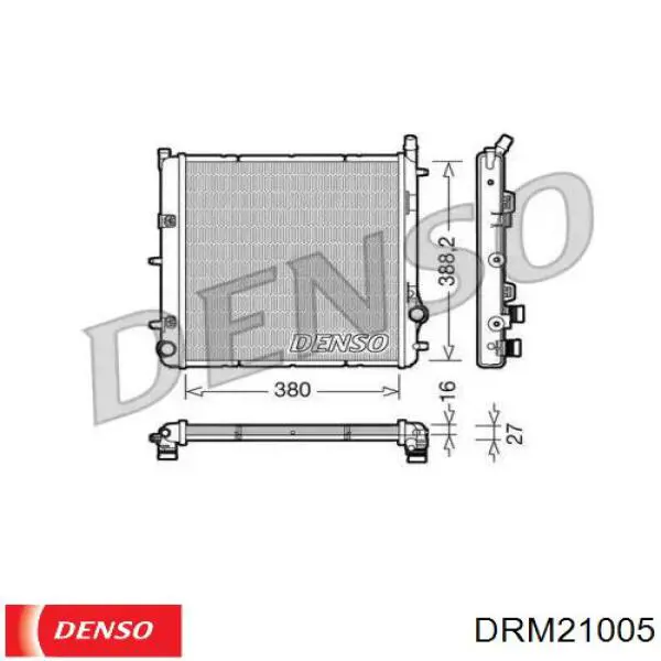 DRM21005 Denso радиатор