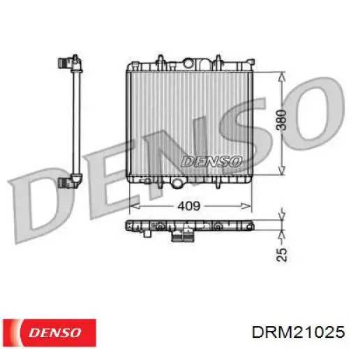 DRM21025 Denso радиатор