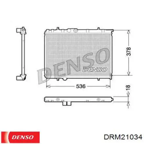 Радиатор DRM21034 Denso