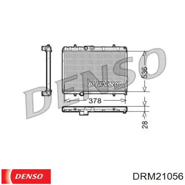 DRM21056 Denso радиатор