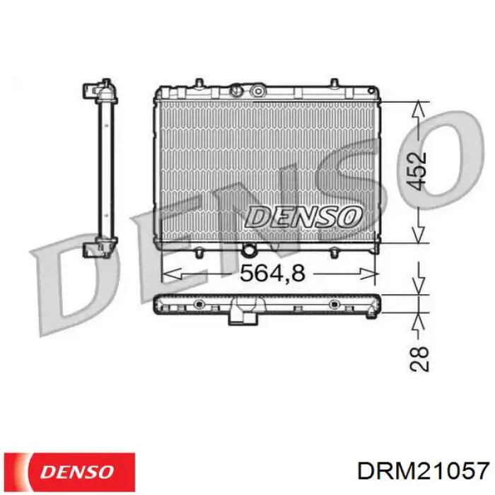 DRM21057 Denso радиатор