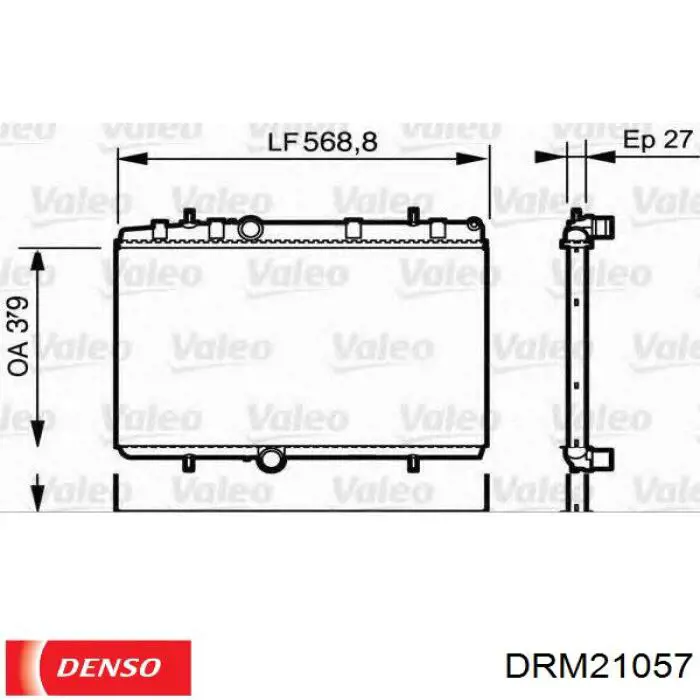 Радиатор охлаждения Denso DRM21057