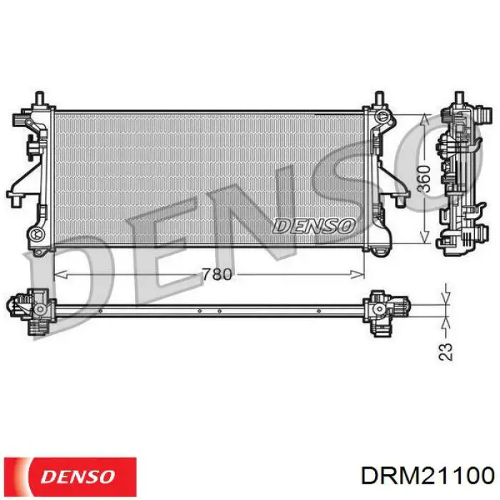 Радиатор DRM21100 Denso