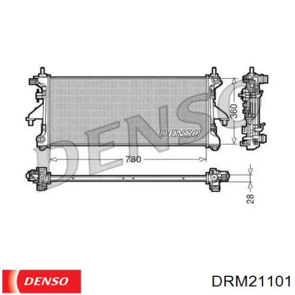 Радиатор DRM21101 Denso