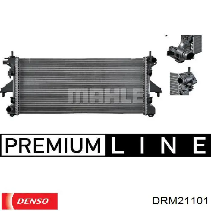 Купить DRM21101 Denso Радиатор водяной