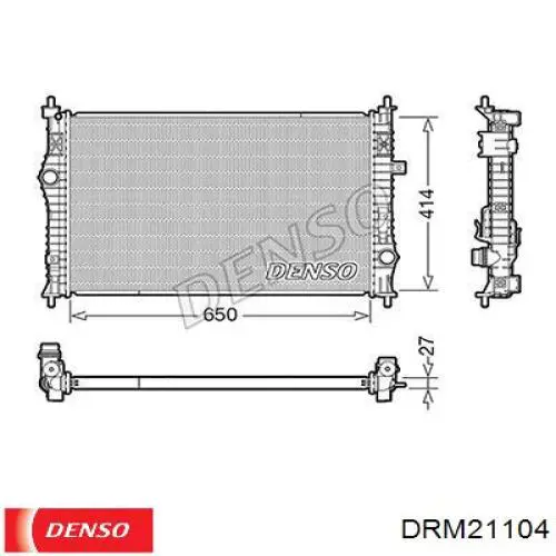 Radiador refrigeración del motor DRM21104 Denso