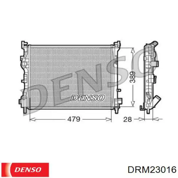 DRM23016 Denso радиатор