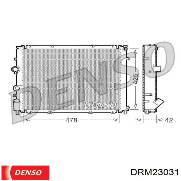 DRM23031 Denso радиатор