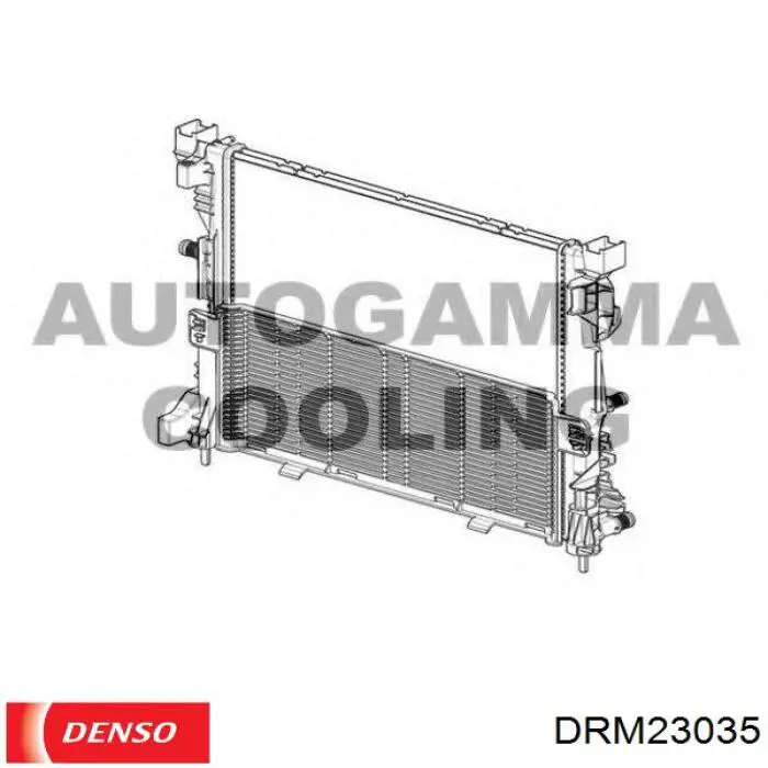 Радиатор охлаждения двигателя Denso DRM23035 цена, от 125.75 USD