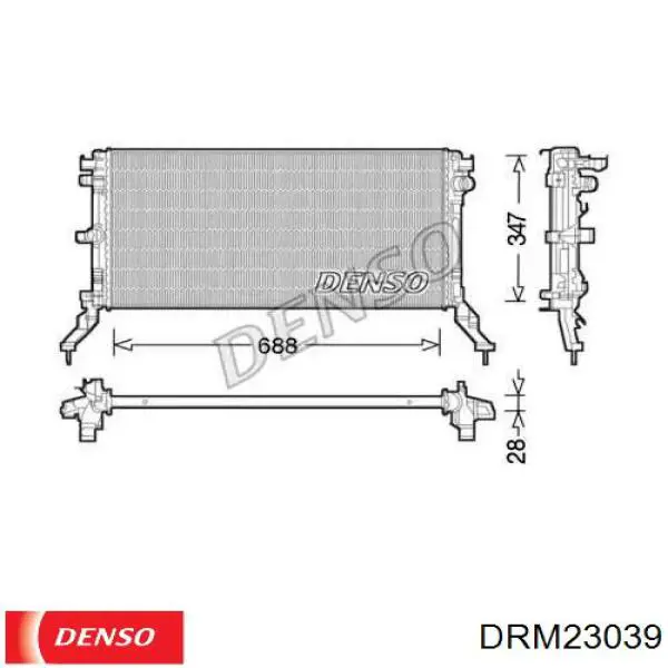 Радиатор DRM23039 Denso