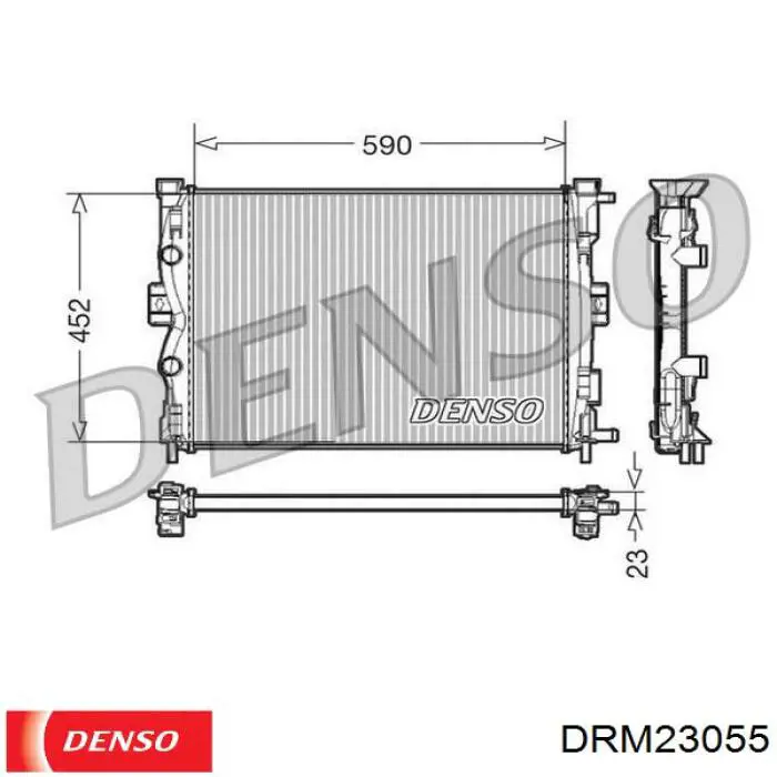 DRM23055 Denso радиатор