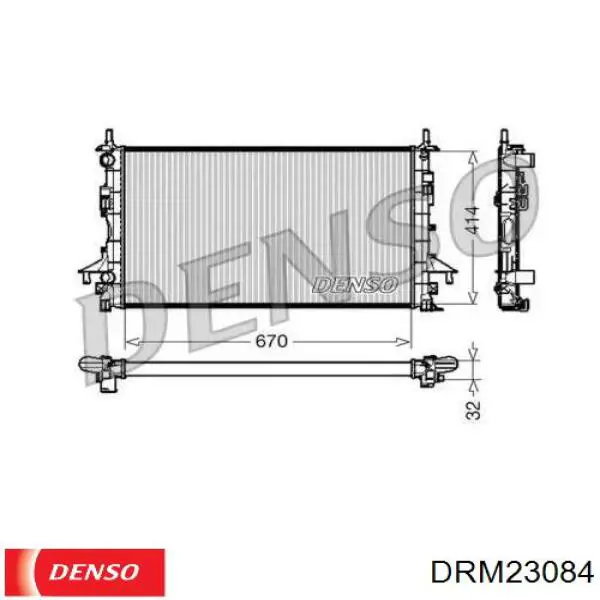 DRM23084 Denso радиатор