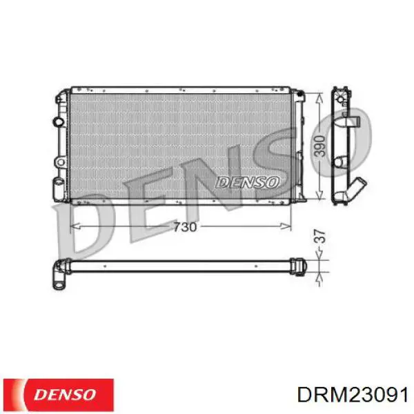 DRM23091 Denso радиатор