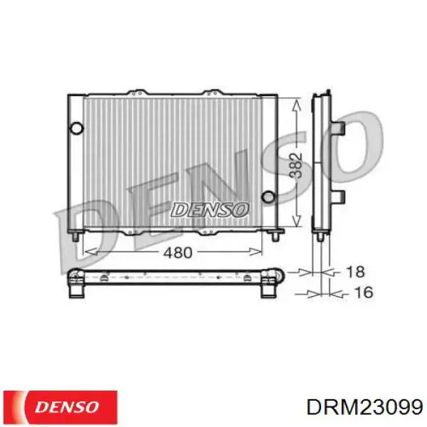 Диффузор радиатора охлаждения Denso DRM23099