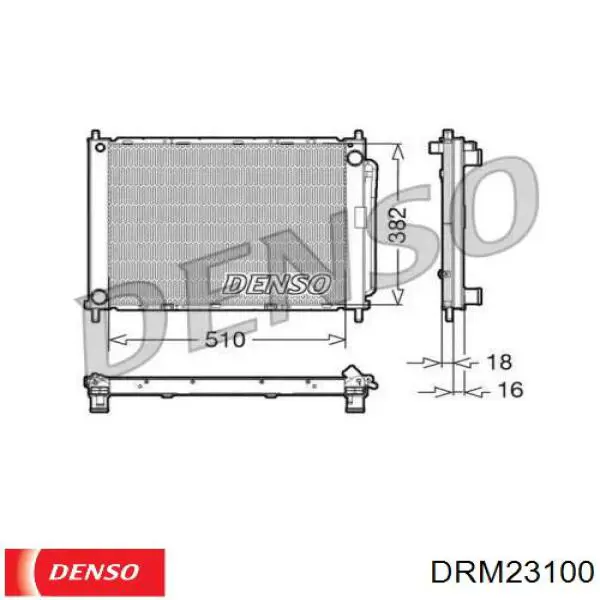 Радиатор охлаждения Denso DRM23100