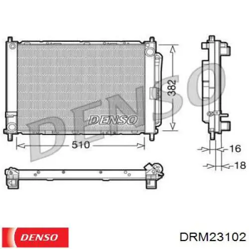 Радиатор кондиционера DRM23102 Denso