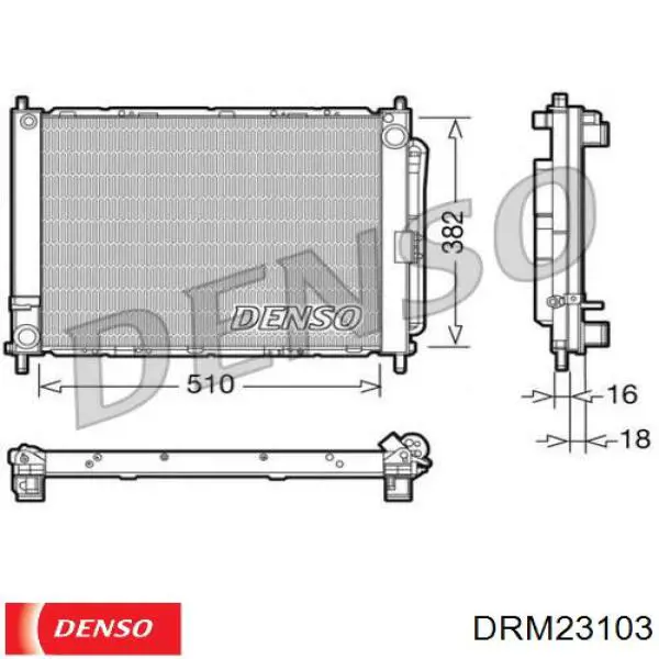 Конденсатор кондиционера Denso DRM23103 цена, от 165.14 USD