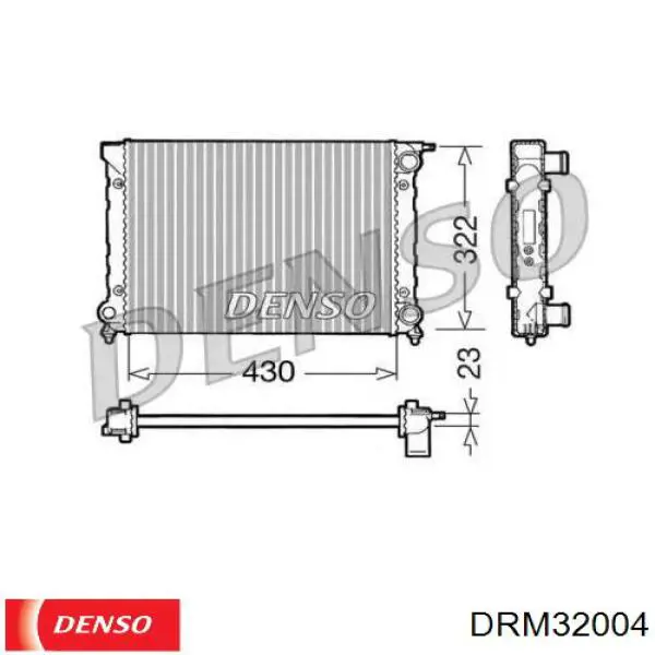 DRM32004 Denso радиатор