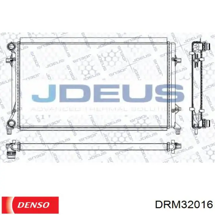 Радиатор охлаждения двигателя Denso DRM32016 цена, от 58.08 USD