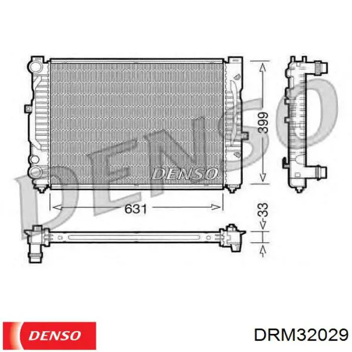 DRM32029 Denso Радиатор основной