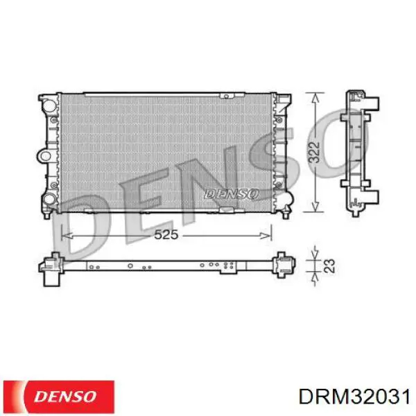 Радиатор SE029117000A VAG