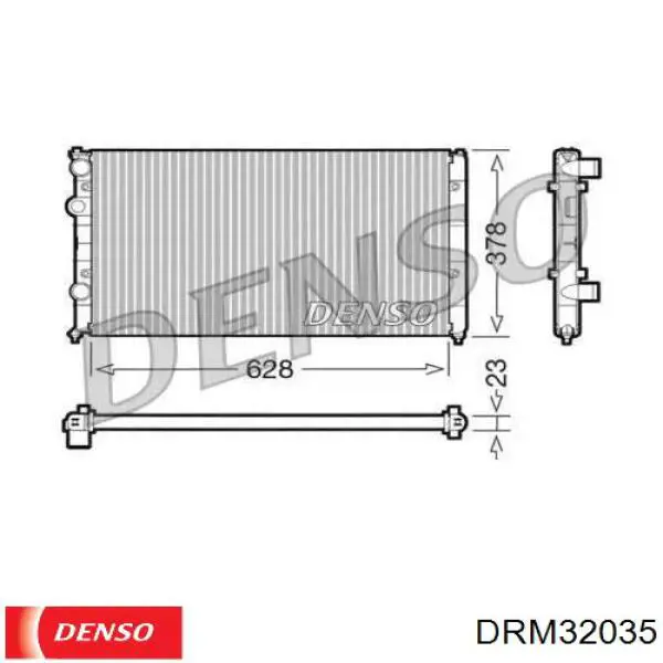 DRM32035 Denso радиатор