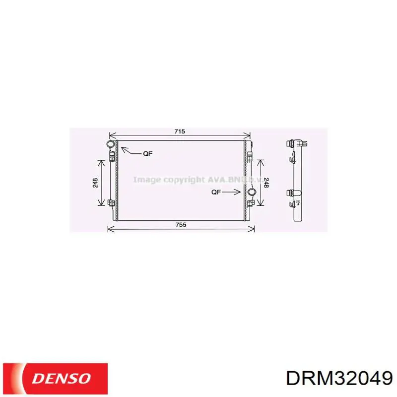 Радиатор охлаждения двигателя Denso DRM32049 цена, от 115.55 USD