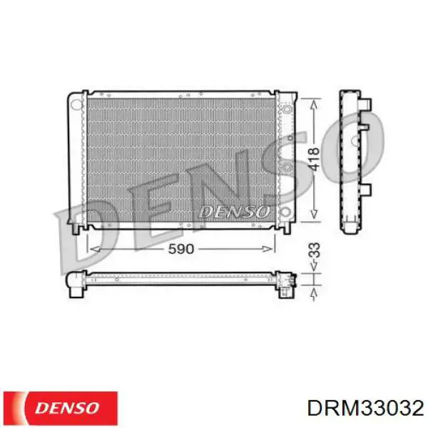 DRM33032 Denso Радиатор основной