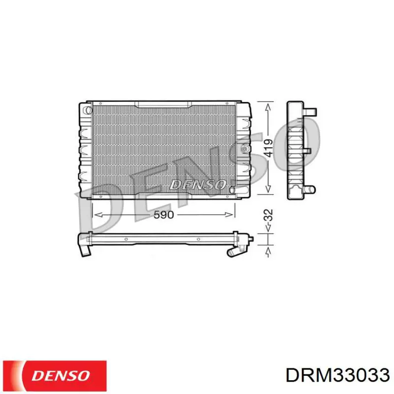 Радиатор DRM33033 Denso