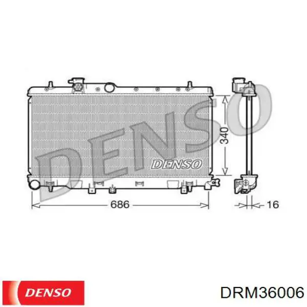 Радиатор DRM36006 Denso