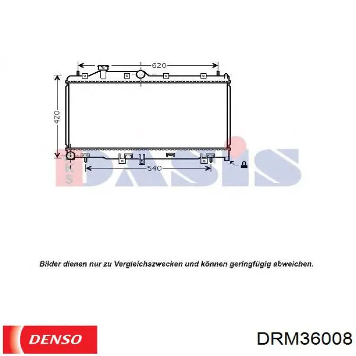 DRM36008 Denso Радиатор основной