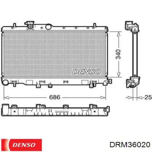 Радиатор DRM36020 Denso