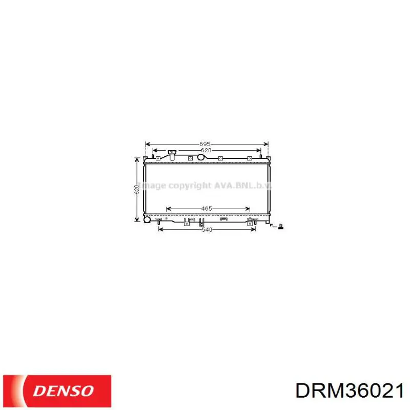 Радиатор DRM36021 Denso