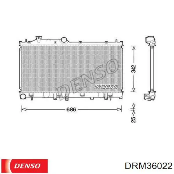 Радиатор 72X1082K Polcar