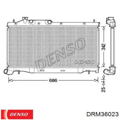 Радиатор охлаждения двигателя Subaru 45111SG020 цена, от 63.35 USD