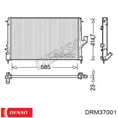 Радиатор DRM37001 Denso