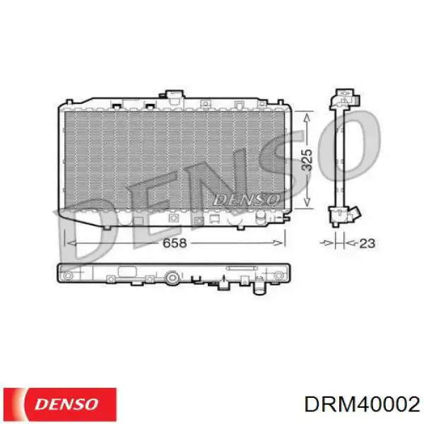 Радиатор DRM40002 Denso