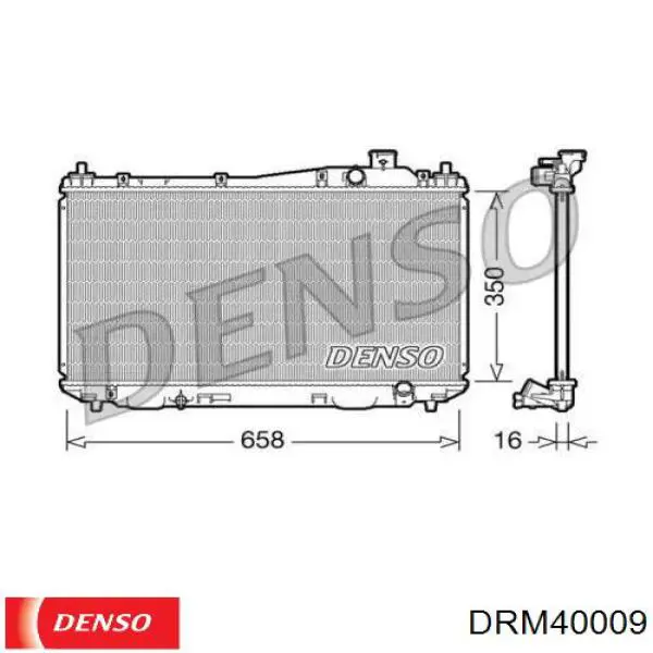 Радиатор DRM40009 Denso