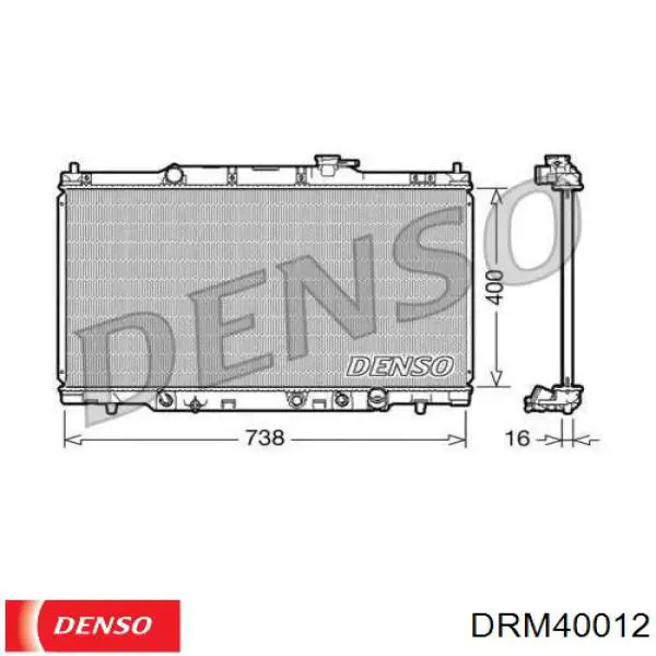 DRM40012 Denso радиатор