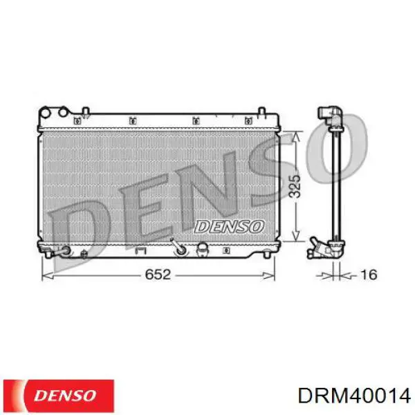 Радиатор DRM40014 Denso