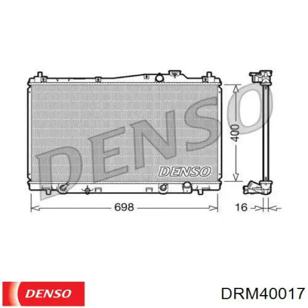 Радиатор DRM40017 Denso