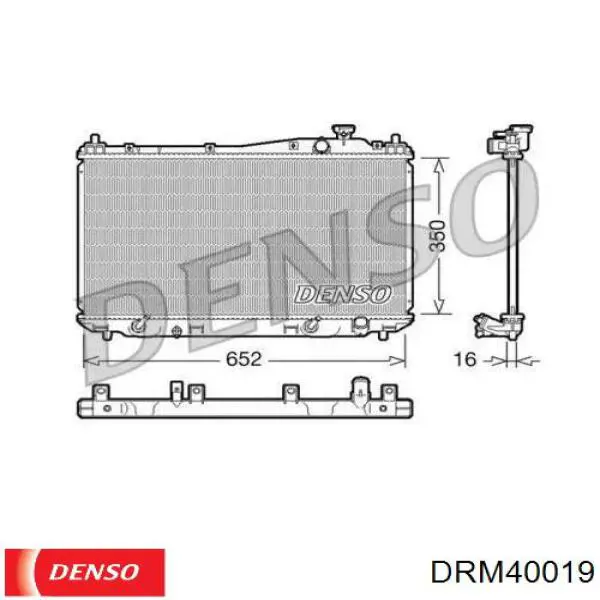 Радиатор DRM40019 Denso